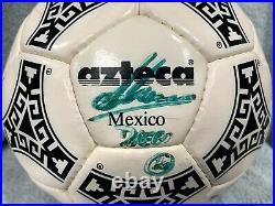 Authentic 100% Original 1986 Adidas Azteca World Cup Ball. Maradona Signature