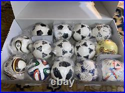 Authentic Adidas FIFA 2022 World Cup Historical Mini Soccer Ball Collectors Set