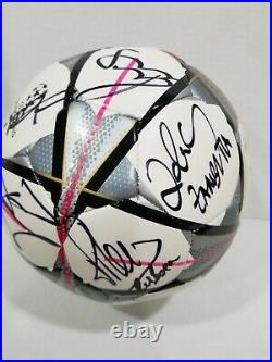 Autographed Adidas Champions League 2016 Final Soccer Ball (19 signatures)