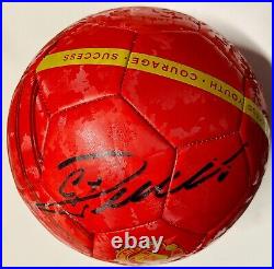 Cristiano Ronaldo Signed Adidas Manchester United Ball MANU Beckett Witnessed