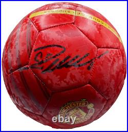 Cristiano Ronaldo Signed Adidas Manchester United Ball MANU Beckett Witnessed