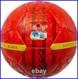 Cristiano Ronaldo Signed Adidas Manchester United Ball MANU Beckett Witnessed