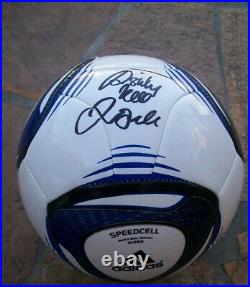 David Beckhamsignedautographedadidassoccerballfutbolto Ashleycoa