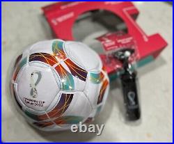 FIFA World Cup Qatar2022 football set Match Ball Size 5 White with pump 17cm
