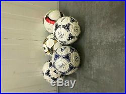 Job Lot of 5 Mixed Footballs of different Leagues Size 5 Adidas A+ Quality