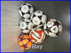 Job Lot of 6 Mixed Footballs of different Leagues Size 5 Adidas A+ Quality