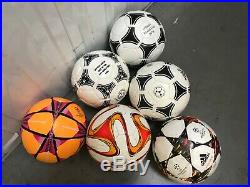 Job Lot of 6 Mixed Footballs of different Leagues Size 5 Adidas A+ Quality