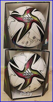LOT OF 2 Adidas Conext 21 Pro Official Match Soccer Ball Football Size 5 GK3488