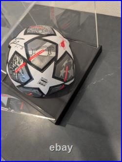 Leo Messi Adidas 2022 Champions League Singed Soccer Ball