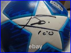 Lionel Messi Signed Adidas UCL Match Replica Soccer Ball ICONS JSA