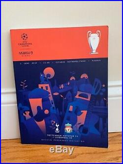 Liverpool Tottenham Final Madrid UCL Match Ball Imprints + Programme Footgolf