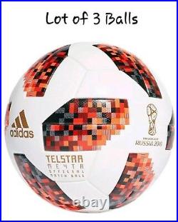 Lot Of 3 World Cup 2018 Russia Adidas Telstar Knockout Omb