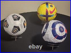 Lot of 3 Official Match Soccer Balls, Premier League, Premier League, USA Size 5