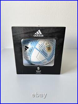 NEW Adidas Argentina 2022 FIFA World Cup Al Rihla Club Soccer Ball Size 5