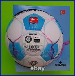 NEW DERBYSTAR MATCH BALL GERMAN SOCCER BUNDESLIGA 2024 FOOTBALL BALON noADIDAS