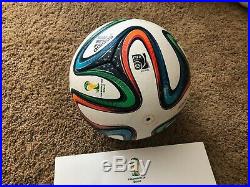 New Adidas Brazuca Playoff Round USA Belgium Game Used Ball With Certificate