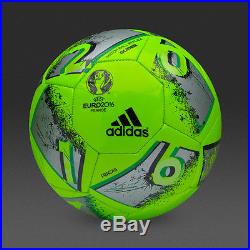 New Adidas Euro Cup 2016 Match Ball Replica Size 5-Green Soccer ball Football