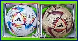 New Adidas Match Ball Al Hilm & Al Rihla Wc Qatar 2022 Soccer Football Ballon