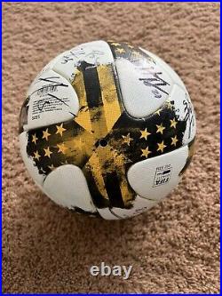 New Adidas NATIVO 2017 Official Match Ball Signed By The 2017 LA GALAXY ROSTER