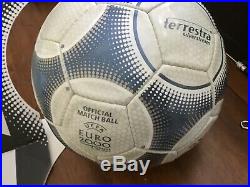 New Adidas Terrestra Euro 2000 Original Ball FIFA Approved Made in Morocco