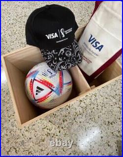 Official Fifa World Cup 2022 Adidas Al Rihla Original Ball-Memorabilia Box Set
