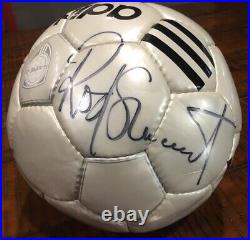 Rod Stewart signed adidas soccer ball