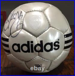 Rod Stewart signed adidas soccer ball