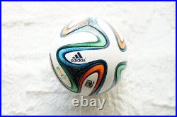 Used 2014 Adidas Brazuca Official World Cup Brazil Match Soccer Ball Size 5