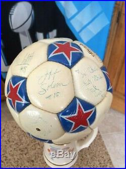 Vintage 1976-77 Adidas NASL Minnesota Kicks Autographed Official Match Ball